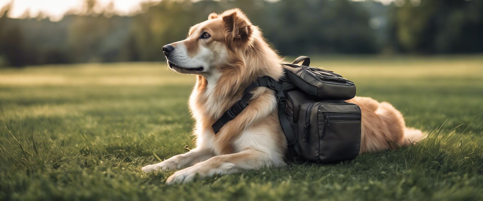 A comfortable dog backpack