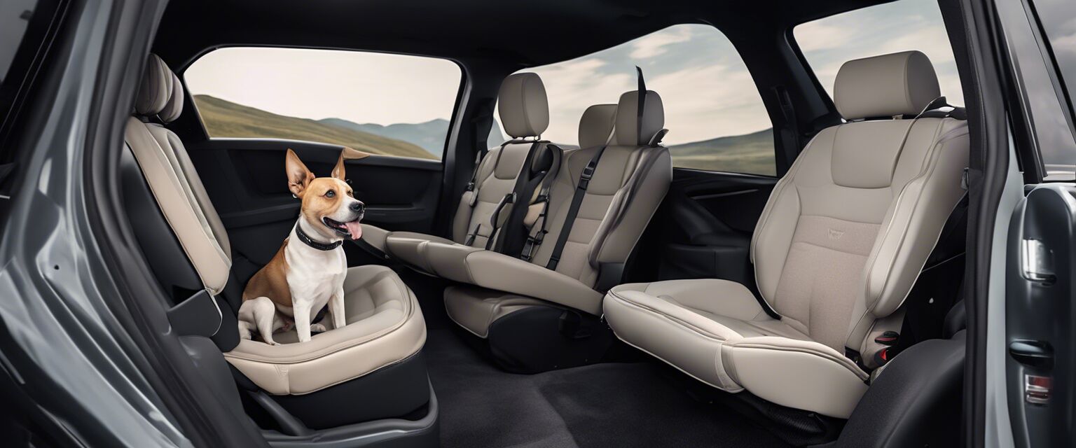 Various dog travel car seats