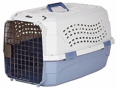 Amazon Basics 2-Door Top Load Hard-Sided Dog Travel Carrier